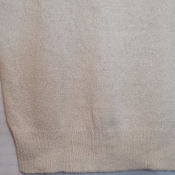 Vintage Catrina Ltd Sleeveless Pullover Top Size Large Off White Hong Kong - Picture 2 of 7